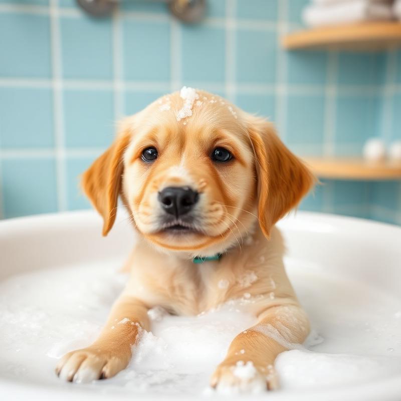Baño para perro pequeño