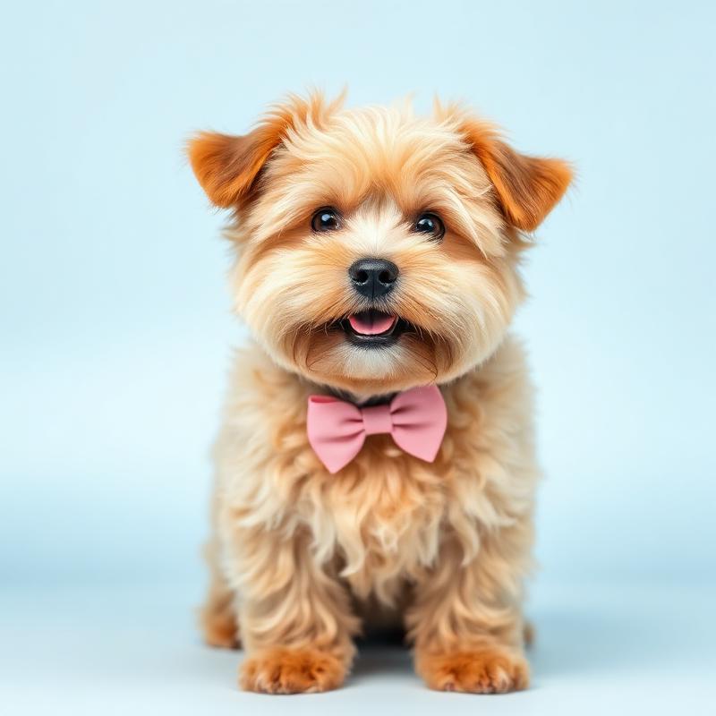 Mascota feliz después del baño